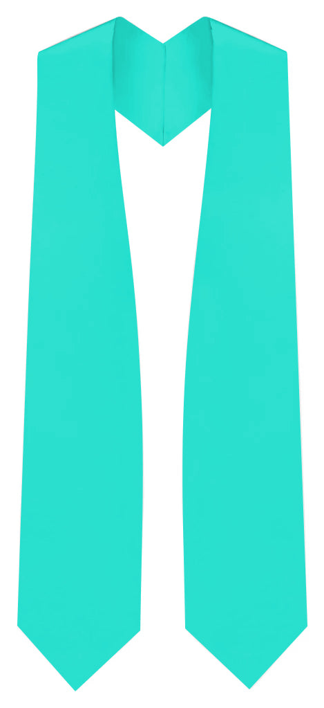 Turquoise Graduation Stole