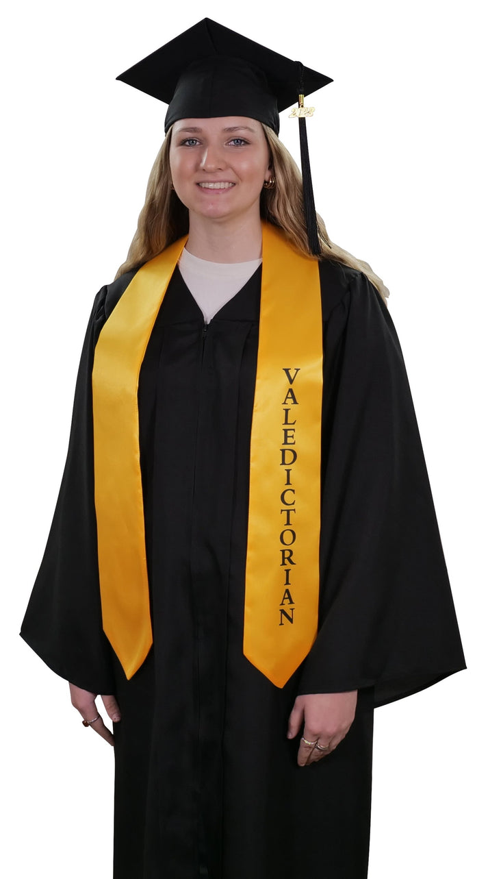 Gold Valedictorian Stole - Valedictorian Graduation Stole – Stoles.com